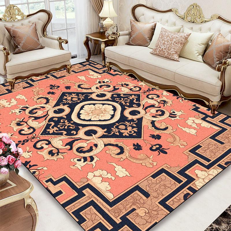 Living Room European Style Carpets Large Area Sofa Area Rugs for Bedroom Decoration Cloakroom Floor Mat Non-slip Entrance Carpet