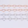 Moda feminina em forma de coração metal cintura corrente cinto acessórios