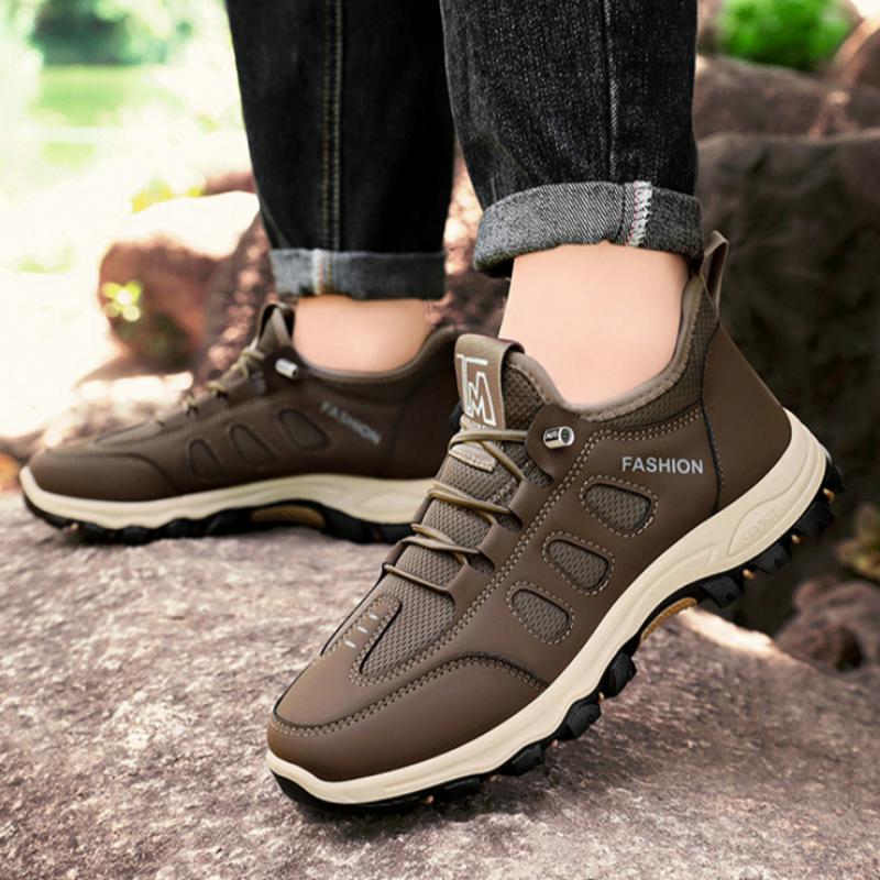 Men's Autumn Sports Shoes, Non-slip Travel Shoes, Middle-aged and Elderly Shoes, Outdoor Hiking Shoes