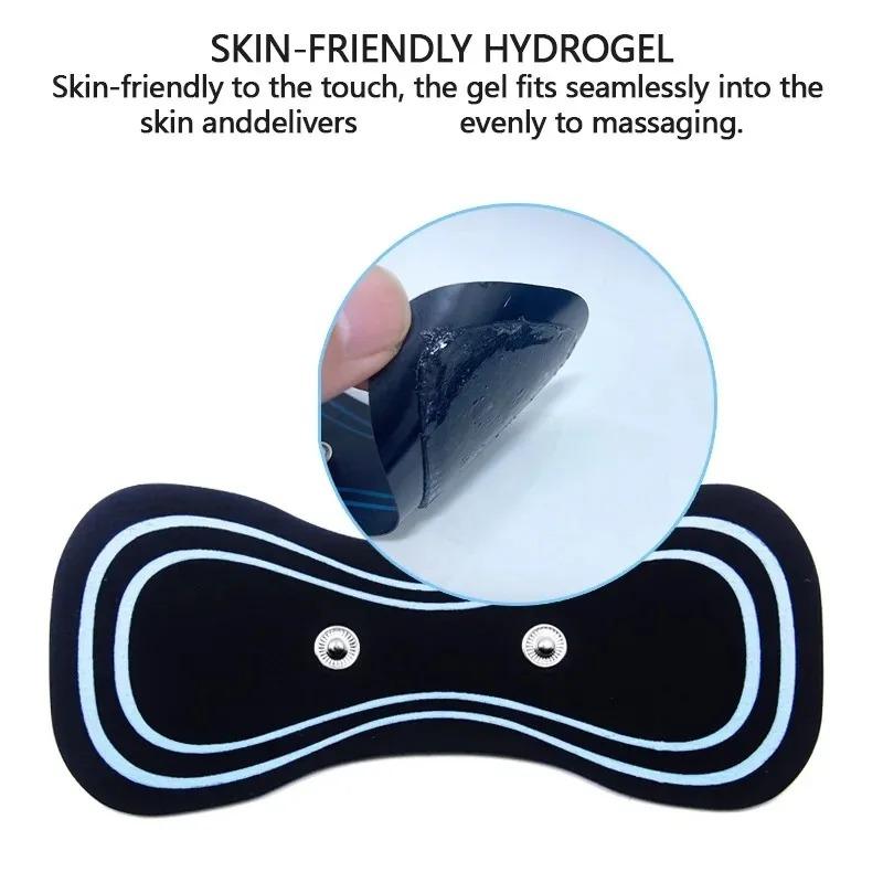 1PC LCD Display Neck Massage Electric Massager Mini Cervical Back Patch Stimulator Massager Mat Portable Gel Pad Stickers Slim