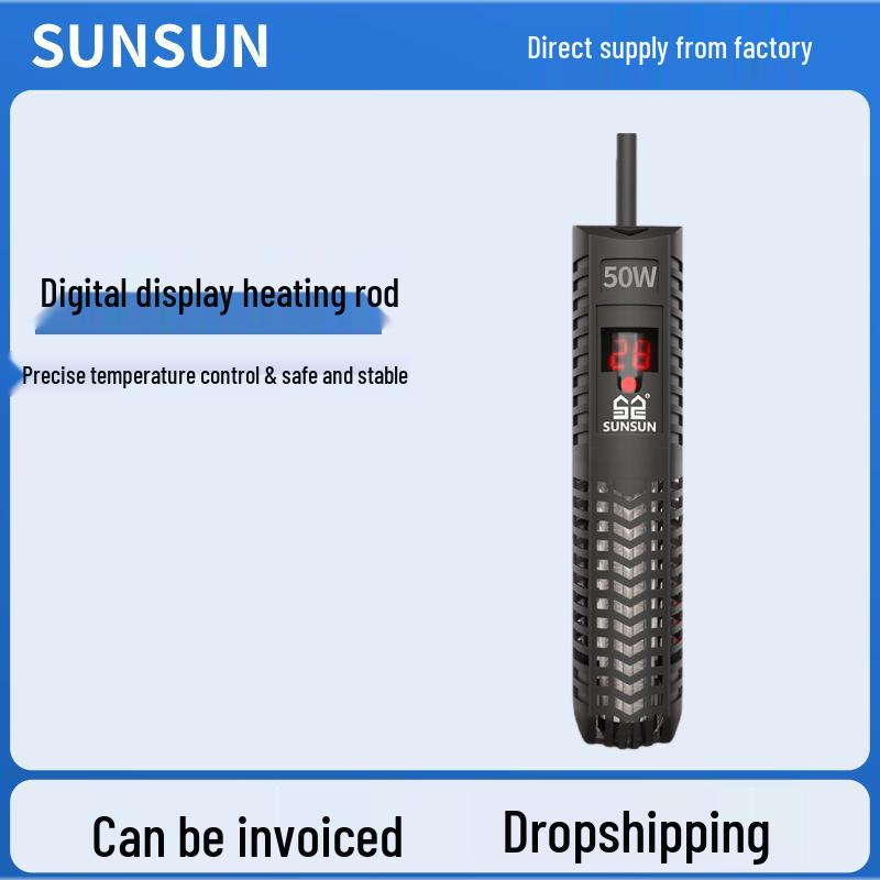 Explosion-Proof Digital Aquarium Heater with Thermostat for Fish and Turtle Tanks