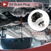 HEROFFIX Kompatibel Toyota Tacoma Tundra Camry Colora 4 Runner Ölwanne Ablassschraube Schraube Reparatur Nr. 9043012031 Weißmetall Magnetisch M12x1.25