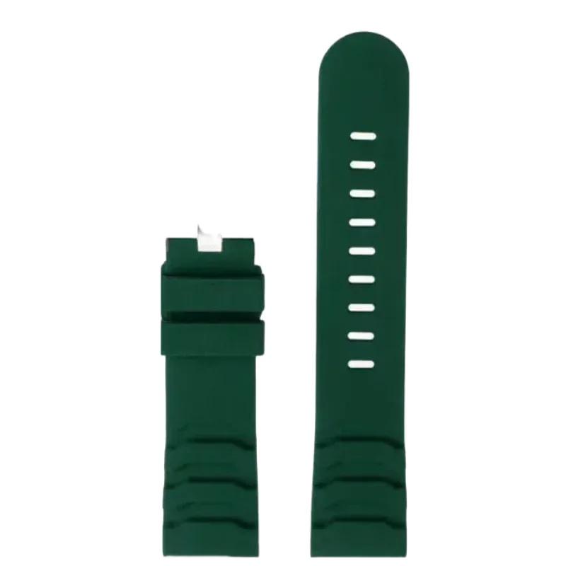 

24mm Silicone watch strap Waterproof and sweat proof Stainless steel watch buckle Outdoor sports wristband for Luminox XS3749 24mm