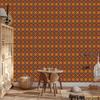 Autumn Plaid Wallpaper Orange, Red and Rust 50x1000