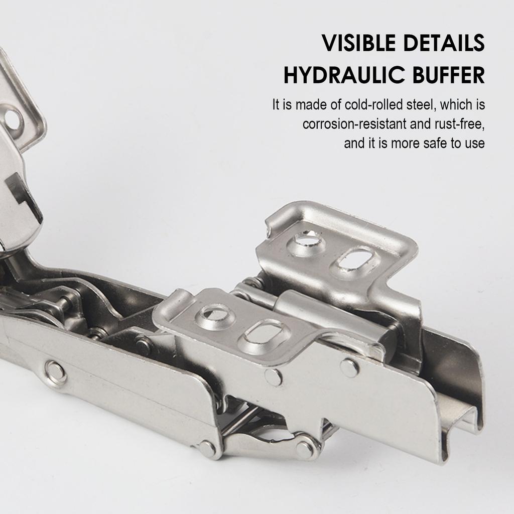 165/180° Buffer Hinge Silent Hydraulic Hinge For Cabinets Wardrobes Furniture Cabinet Door Movable Hinge Hardware Accessory