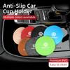 ear1 2PCS Car Felt Material Coasters Water Cup Holder Mat Trimmmable For VW Scirocco Jetta Golf Passat Polo Tiguan Sharan Touran