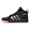 Adidas Neo 100Db Mid Comfortable Trendy Lightweight Durable Non-Slip High-Top Skate Shoes Unisex Skate Shoes Black Silver ID1841