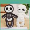 Peluche Mummia di Halloween in Stile Cartone Animato con Morcita Imbottitura per Decorazione Festiva