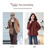 Women's 2024 Diamond Quilted Cotton Hooded Jacket - Autumn/Winter Short Fashion Plaid Patchwork Lightweight Coat