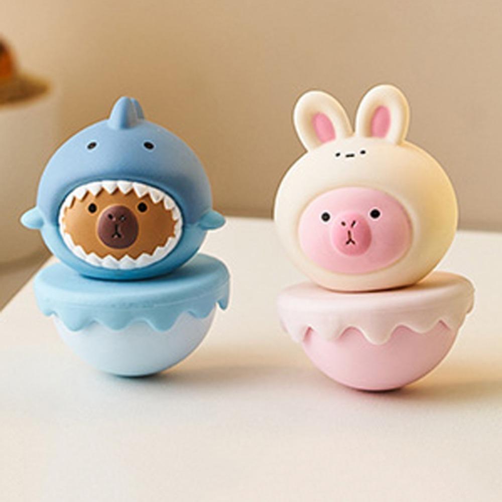 Resin Doll Capybara Tumbler Model Animals Tumbler Capybara Animals Figures  Collection Toy
