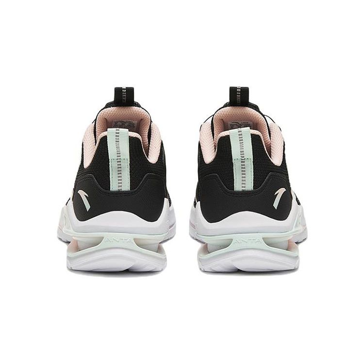 Anta Kids Jiangxin 2.0 Lightweight Non-Slip Shock Absorbing Wear-Resistant Low-Top Running Shoes Kids sneaker Black Blue Pink 322245573-4