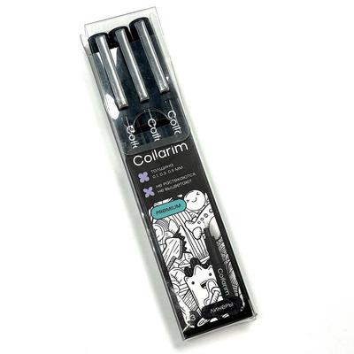 Black Fineliner Pens Set - 3 Popular Tips (0.1, 0.3, 0.5 Mm) - Archival Ink for Sketching