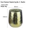 Pure Titanium Double-Layer Coffee Cup: Stylish, Portable, and High-Quality for Home or Outdoor Use.