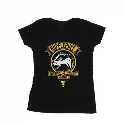 Womens/Ladies Hufflepuff Toon Crest Cotton T-Shirt