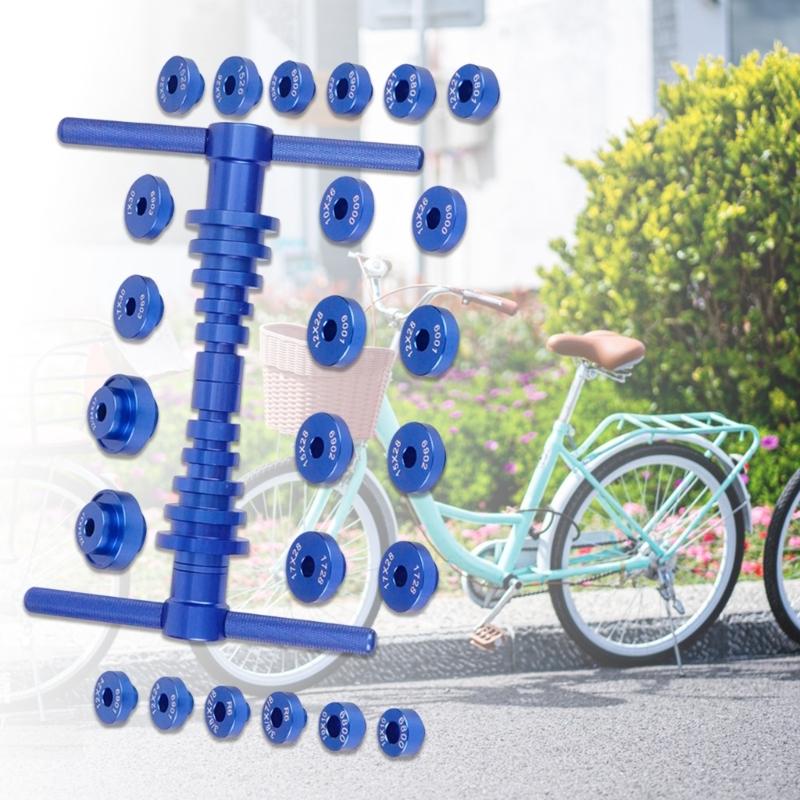 28GC Heavy Duty Bike Bearing Installation Tool Set With Aluminum & Steel for Bikes