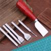 10 Pieces Leather Craft Tool Kit Hand Sewing Repair Kit Stamping Punching