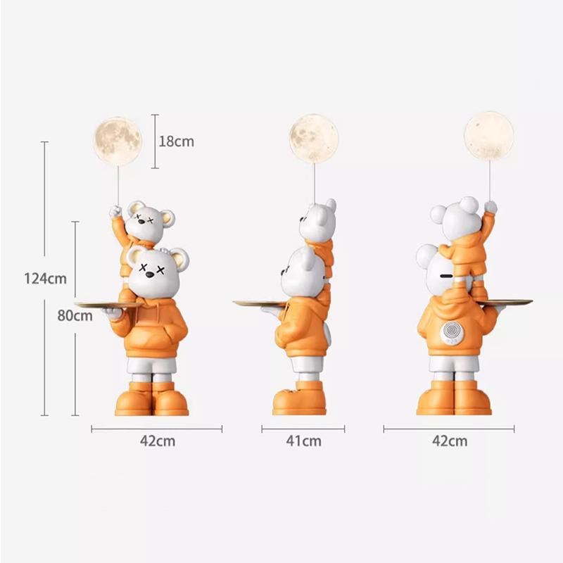 Groot Figurines Living Room Moonlight Sofa Beside Storage Organizer Tray Piggy Bank Personal Cabinet Entrance Modern Room Decor