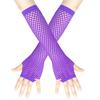 Womens Long Fishnet Net Gloves Fingerless Mesh Gloves Punk Rock Fancy Night Club Party Arm Warmer Gloves Sexy Gloves