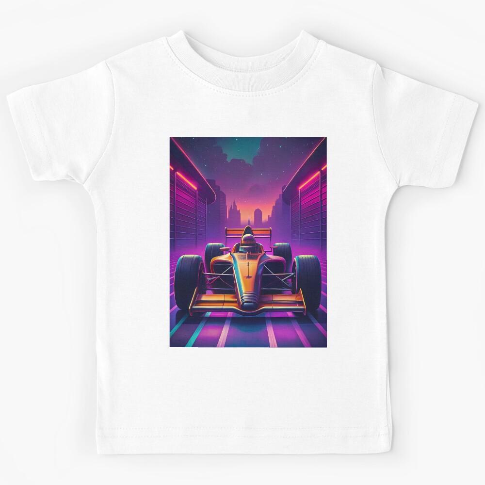 Power Racing Car Sci-Fi Colors Speed F1 Kids T-Shirt 130