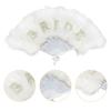 Wedding Essential 21 Feather Foldable Accessory Bridal Feather Fan  Perfect For Photography And Guest Comfort