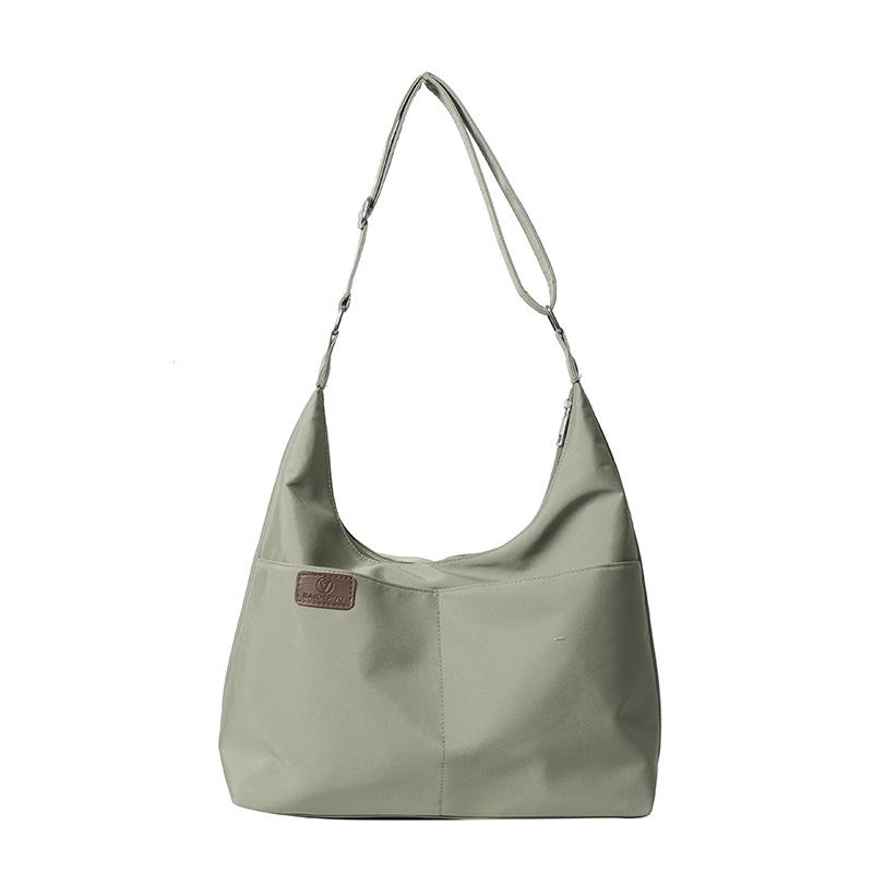 Lightweight Nylon Bag Large Capacity Women's Shoulder Oblique Span Bag College Student Class Schoolbag Leisure Versatile College