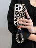 Case For POCO F7 Ultra F5 F6 M7 M6 X5 X6 X7 PRO X3 X4 GT Xiaomi 14T 15T Pro 15 Leopard Print With Lanyard Matte PU Leather Cover