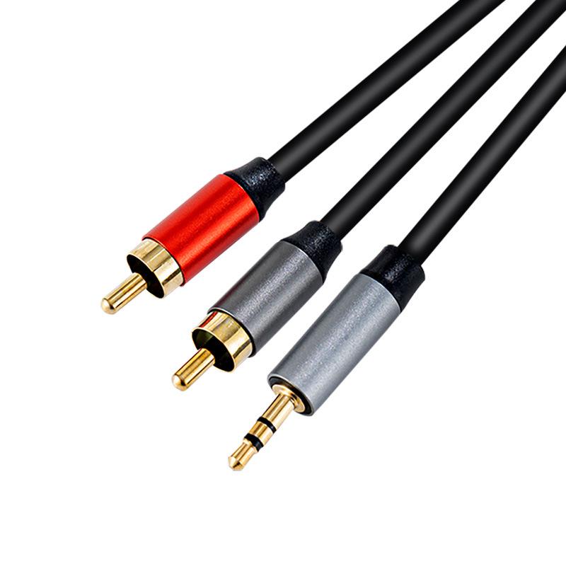 3.5mm to Dual RCA Audio Cable for Speakers and Mobile Devices
