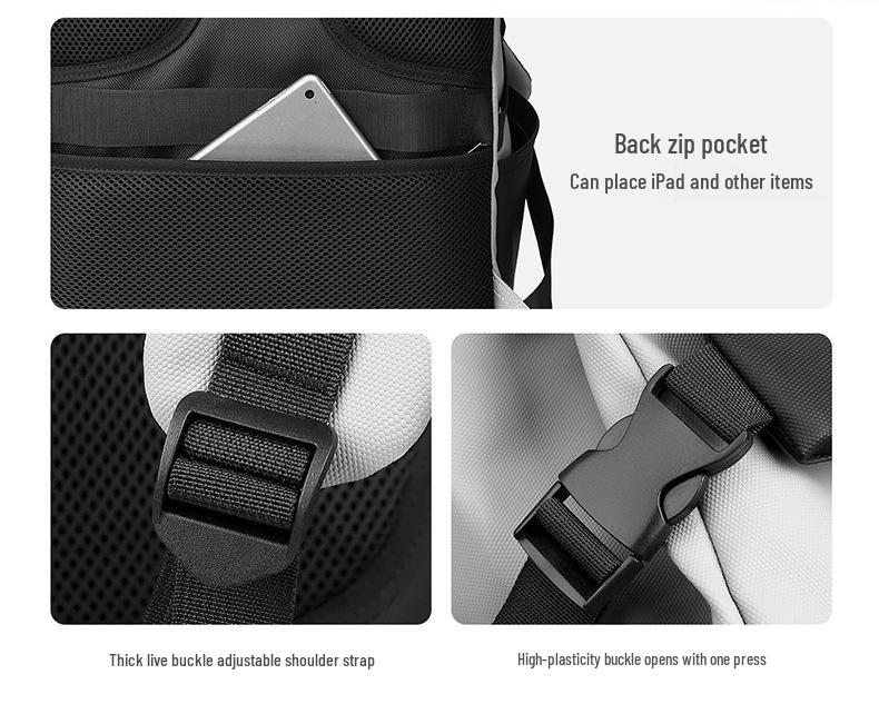 2025 Casual Sports Backpack: Large Capacity, Wet/Dry Separation for Students & Commuters