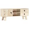 TV Cabinet 110x30x44 Cm Solid Mango Wood