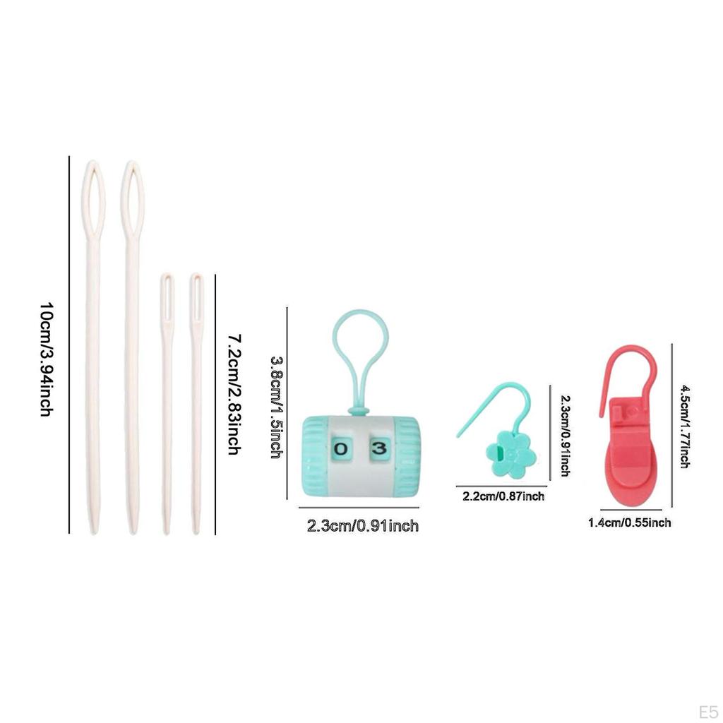 Colorful, Soft, And Cute Multi-function Crochet Markers for Knitting Sewing.