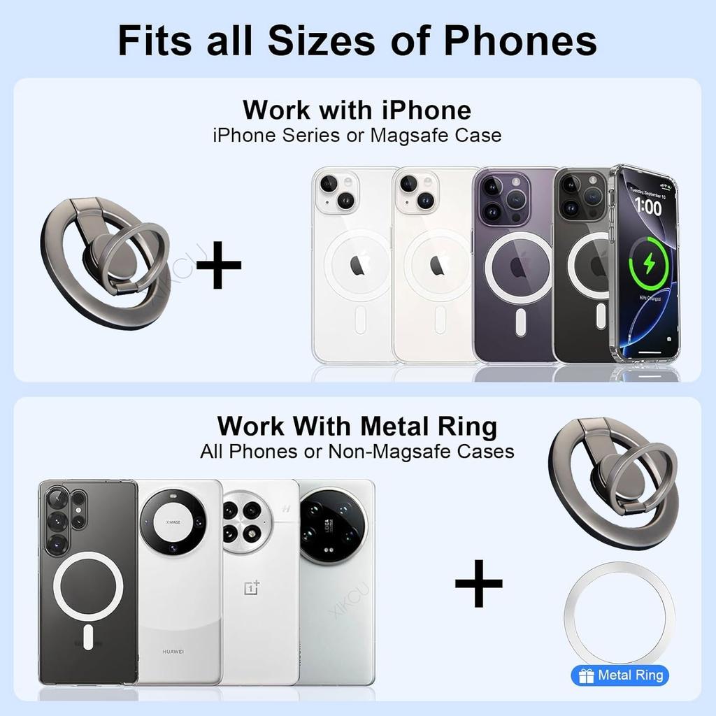 Fidget Spinner Magnetic Phone Holder Finger Ring Stand For Magsafe iPhone 17~12 Samsung Xiaomi Home Outdoor Cellphone Mount 1