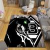 Borussia Monchengladbach Printed Carpet, Home Sofa Decoration for Living Room & Bedroom, Non‑Slip Play Flannel Floor Mat for Game Room