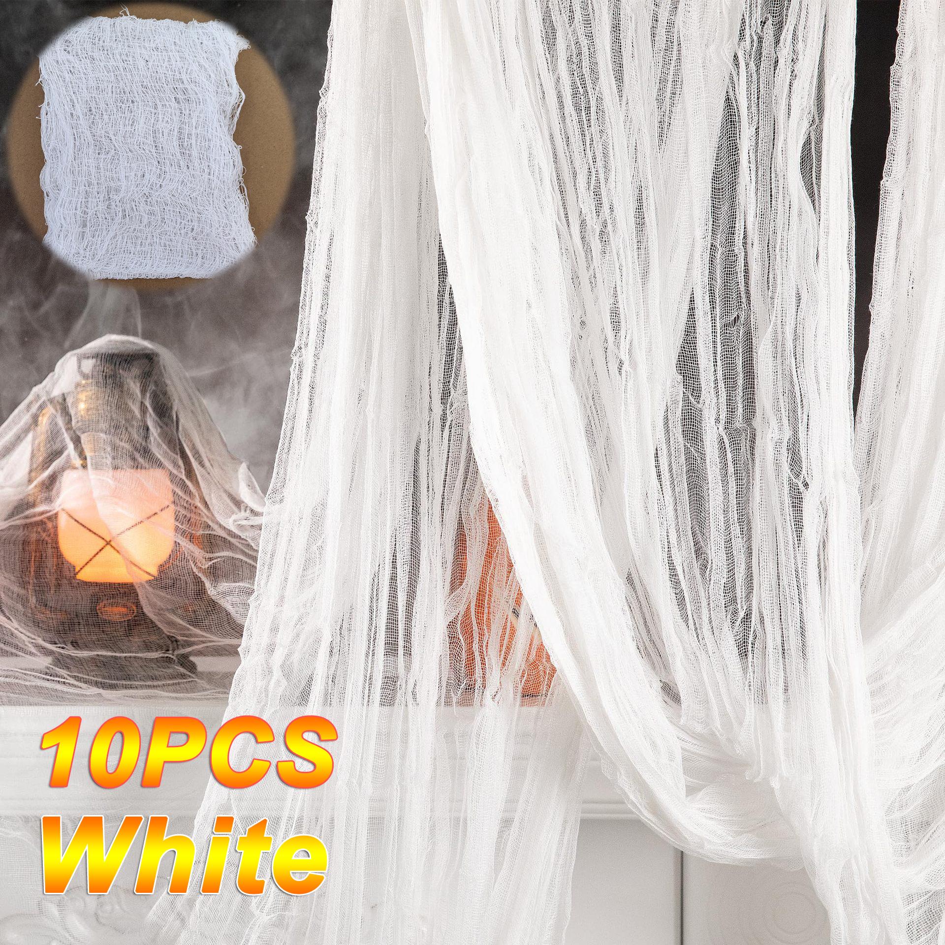 

10 шт. Хэллоуин черная марля ужас дома с привидениями декор черная жуткая ткань вечеринка дом дверной проем стены марля реквизит для сцены ужаса