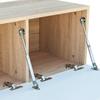 Meuble TV - vidaXL - 120x40x34cm - Chêne et blanc - Design contemporain - 2 compartiments