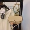 New Fashion Niche Chain Saddle Bag Versatile Shoulder Crossbody Trendy Women's Bag