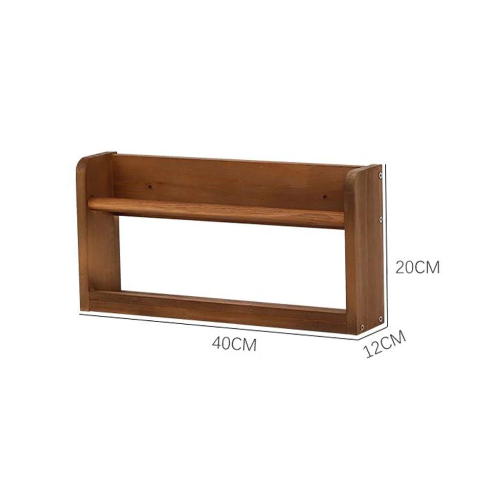 Creative Solid Wood Wall Bookshelf Free Punch Shelf Picture Bookshelf Children's Bedroom Living Room Wall Bookshelf