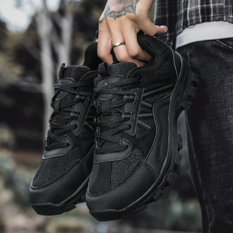 Spring and Autumn new hiking shoes women's versatile non-slip low-top soft-soled breathable men's outdoor hiking and cross-country running shoes
