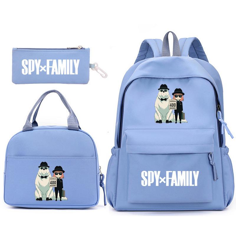 School Season Spy Playhouse Printed Backpack Pencil Bag Shoulder Bag Leisure Primary And Secondary School Students Schoolbag