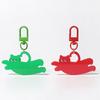 Cartoon Cat Pendant Lovely Animal Shaped Keychain Plastic Keyring Bag Ornament