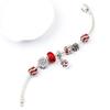 DIY Beaded Snowflake Christmas Bracelet - European & American Style Holiday Gift
