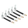 5pcs 10cm Tire Inflator Hose Fast Inflation Leak Free Air Pump Hose Adapter for Car Bike Motorcycle