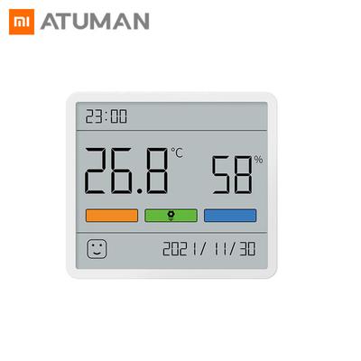 Atuman 3.67inch Digital Temperature Humidity Sensor Clock TH1 LCD Display Indoor Home Baby's Room Thermometer Hygrometer