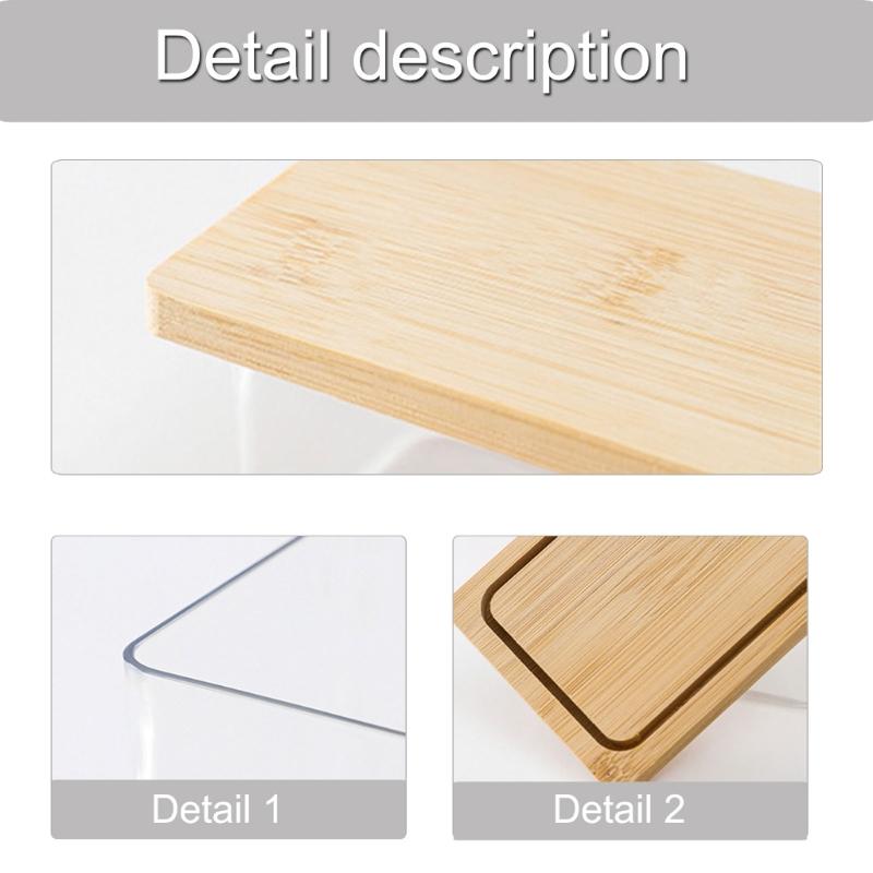 Große Kapazität Arbeitsplatte Butterdose Platte mit Acryldeckel Küchenaufbewahrung Butterbehälter Box Butter Geschirr