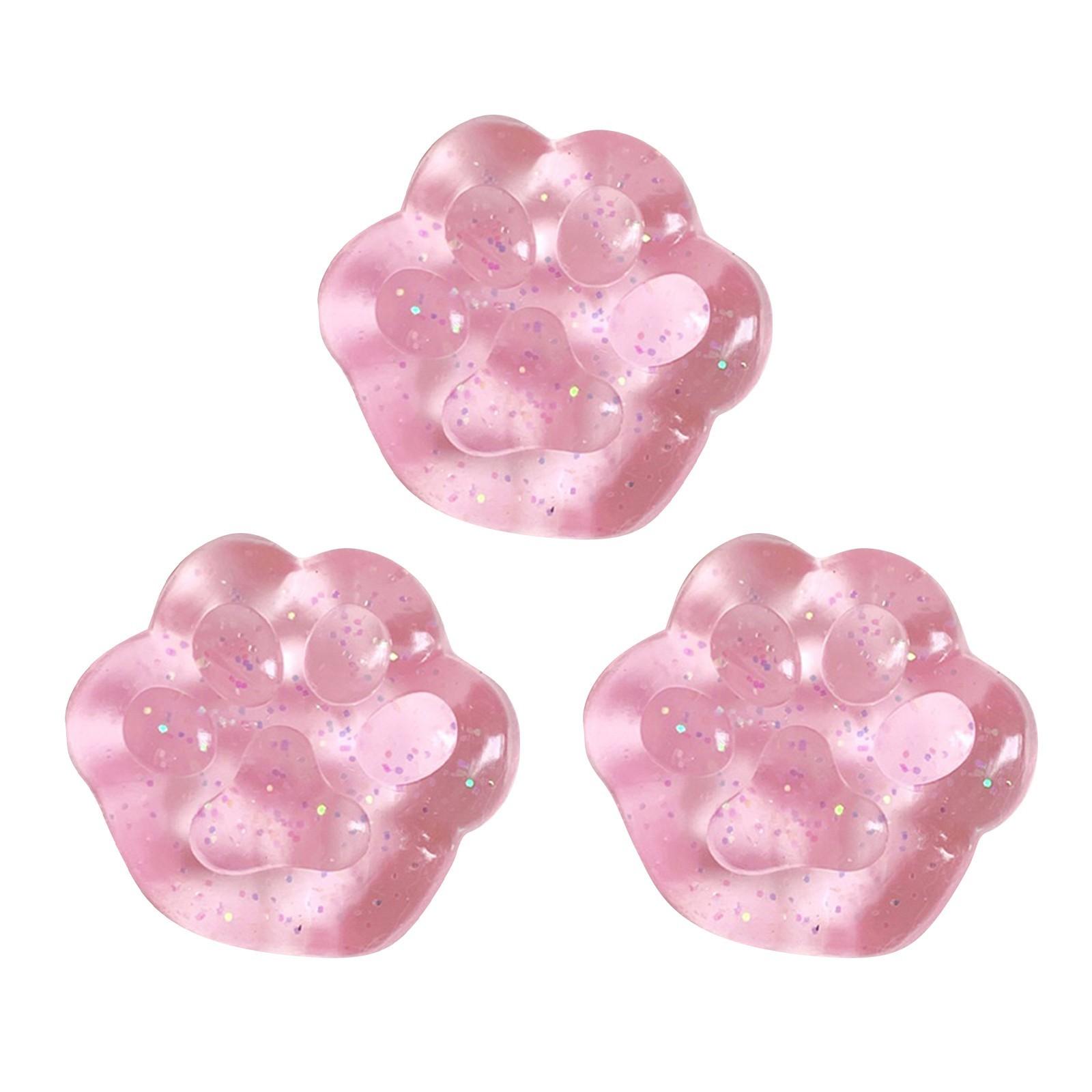 

Мини-игрушки-сквиши в виде кошачьей лапки, мягкие липкие силиконовые игрушки для снятия стресса, декомпрессионные игрушки для сжимания для взрослых, подарок для вечеринки, Рождества, фиджет-игрушка One Size розовый