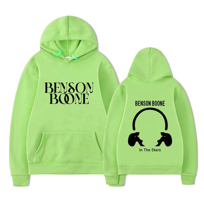 Hooded Sweater Harajuku Funny Benson Boone Sweater, Long Sleeve Men's and Women's Pullover Spot