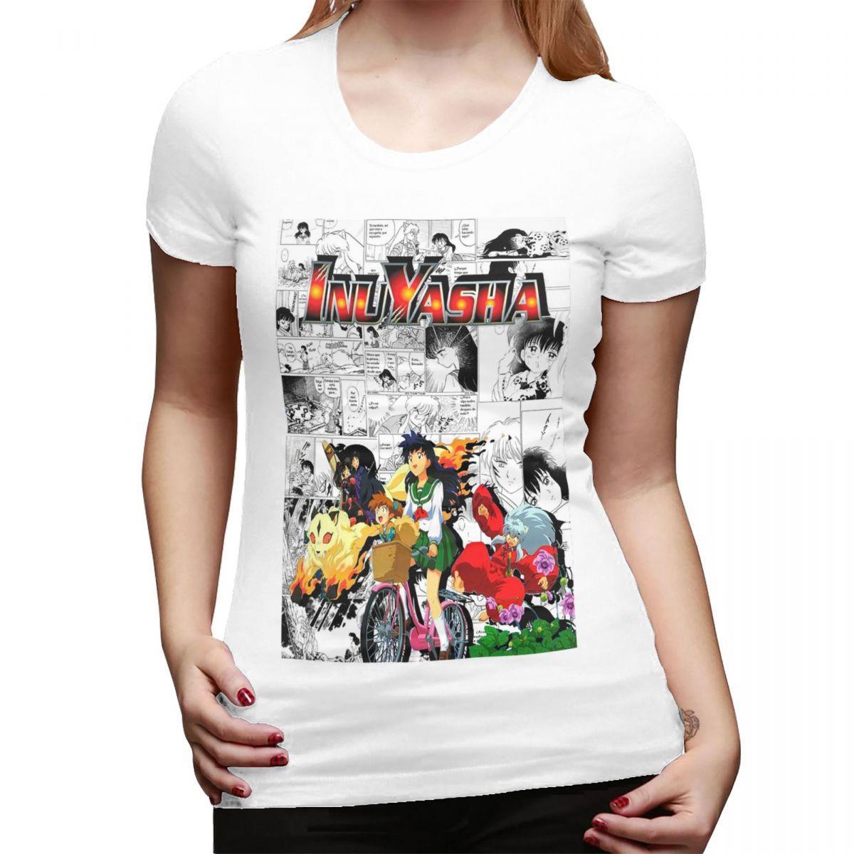 

Anime Inuyasha Kagome Higurashi TShirt for Women ONeck Streetwear T Shirts Womens Short Sleeve Summer Clothes Tops S
