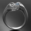 Blue Zircon Retro Punk Double-Handed Ring - Halloween Gift