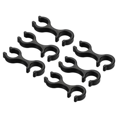PATIKIL 6pcs Trekking Pole Clips Walking Stick Accessories Double Rod Buckle Connector for Outdoor Hiking Camping
