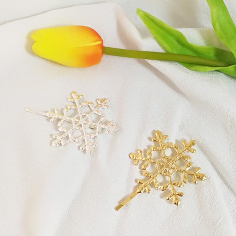 1PC Hair Accessory Decoration Women Girl Bridal Snowflake Hair Clips Pin Barrette Hairpins Fashion H