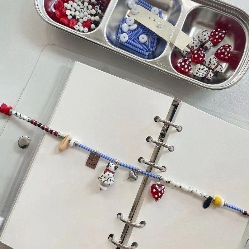 

Personalized Beaded Black And White Beads Dalmatian Puppy Pendant Necklace Women s Gift Jewelry